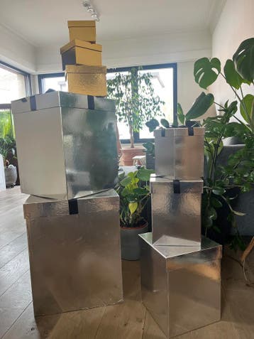 Inpak dozen zilver en goud