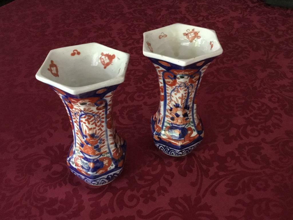 Imari vaasjes (koppel), Ophalen of Verzenden