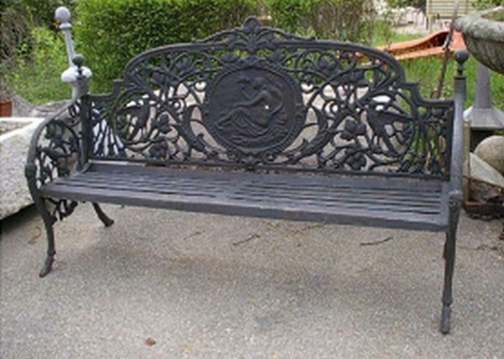 Brocante smeedijzeren gietijzeren tuinbanken en tuinmeubelen, Tuin en Terras, Tuinbanken, Ophalen of Verzenden, Nieuw, Metaal