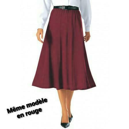 Grijs / zwarte dansrok, comfort en gemak in jersey breisel, Maat 38/40 (M), Zo goed als nieuw, Grijs, Onder de knie