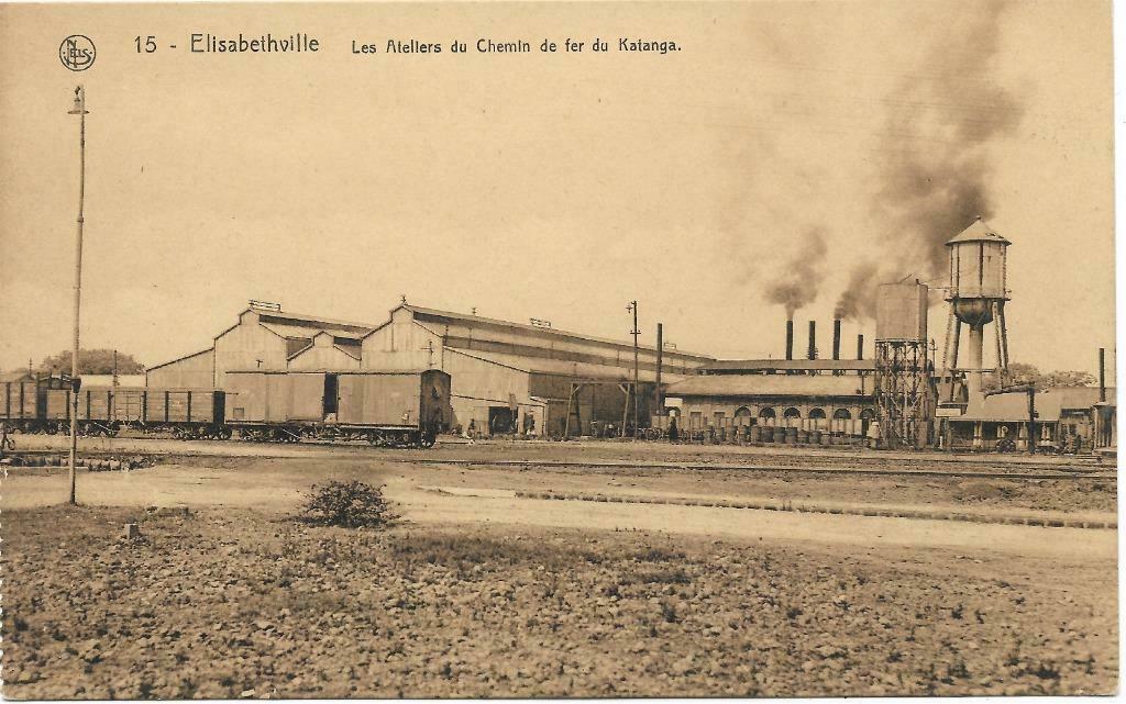 POSTKAARTEN BELGISCH CONGO- ELISABETHVILLE, DE FABRIEKEN, Ophalen of Verzenden, Ongelopen, Buiten Europa