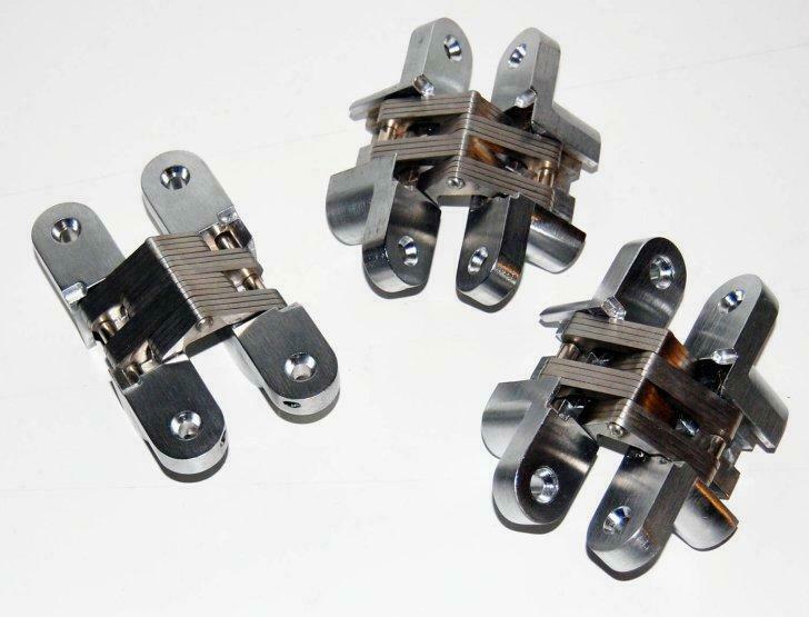 Set onzichtbare scharnieren voor houtendeur + kader 117,5 mm, Ophalen, Nieuw