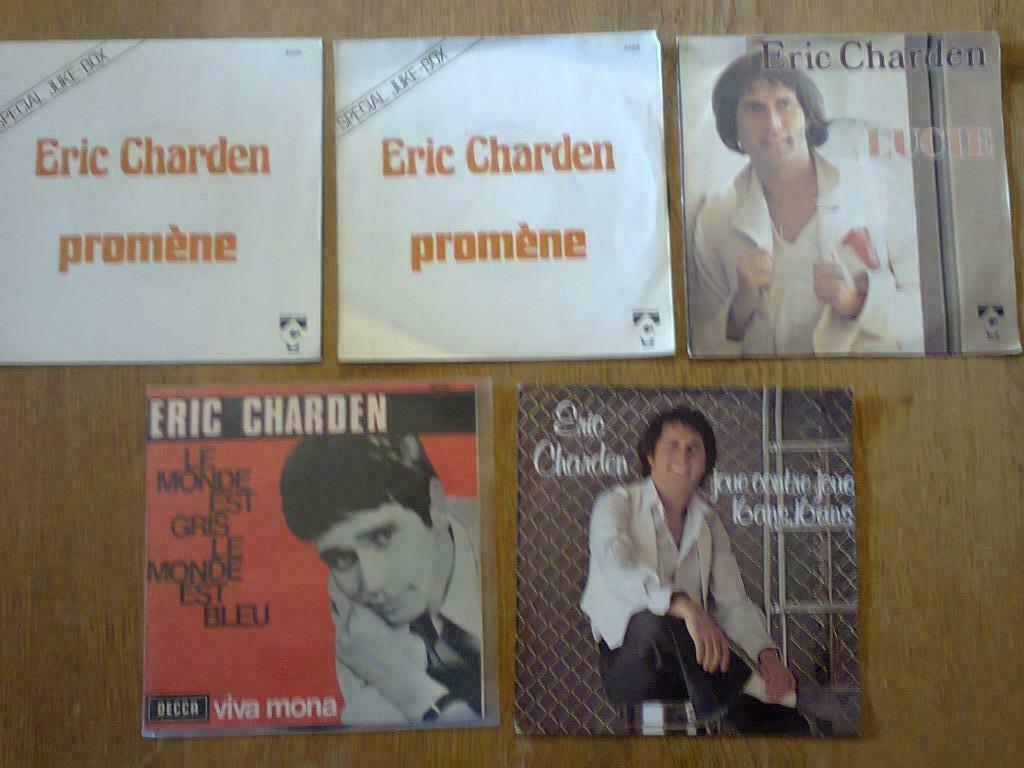 Lot singles Eric Charden, CD & DVD, Enlèvement ou Envoi