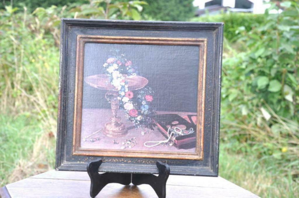 reproduction sur toile nature morte fleur et bijoux, Enlèvement ou Envoi