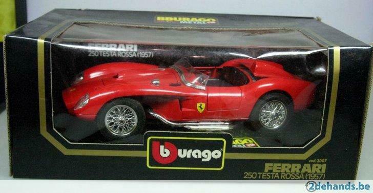 Ferrari 250 Testa rossa 1/18 Burago, Hobby & Loisirs créatifs, Modélisme | Voitures & Véhicules, Enlèvement ou Envoi, Utilisé