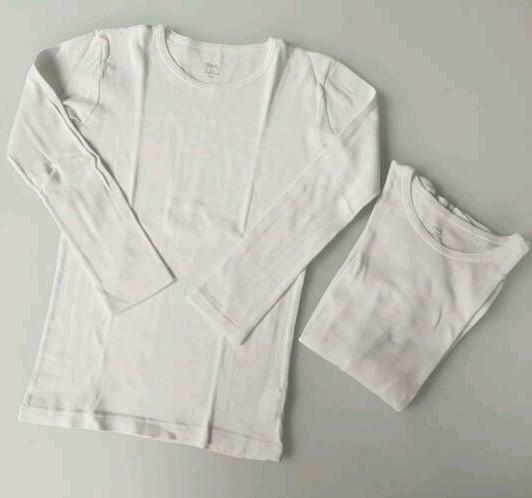 2 Onderhemdjes met lange mouwen 6 - 8 jaar, Gebruikt, Tex, Jongen of Meisje, Ophalen of Verzenden