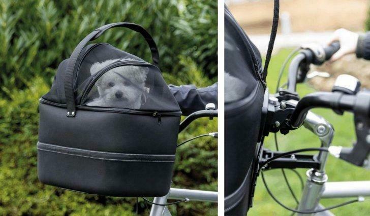 Panier de vélo en nylon pour guidon noir, Enlèvement, Neuf