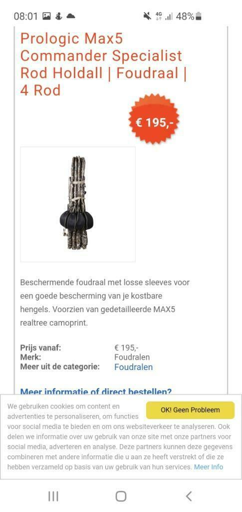 Prologic Max5 Commander Spec. Rod Holdall | Tree camouflage, Watersport en Boten, Hengelsport | Karpervissen, Ophalen of Verzenden