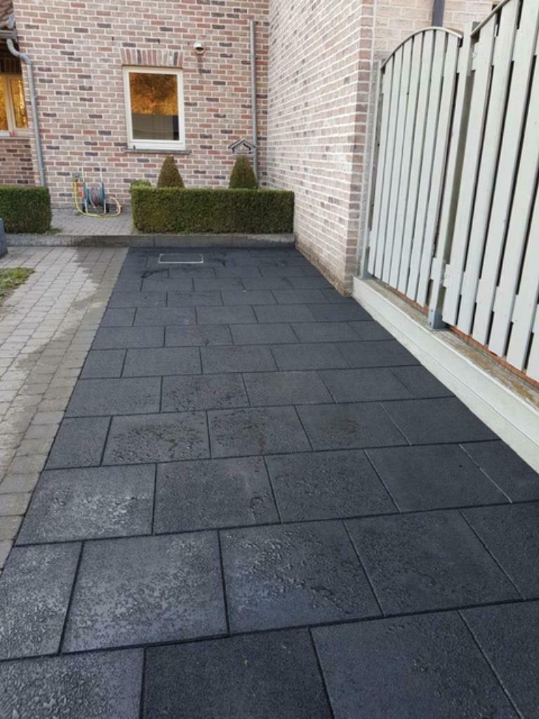 EUPOPEES 3 JAAR GARANTIE  rubber tegels van 50x50x2,5cm, Doe-het-zelf en Bouw, Dakpannen en Dakbedekking, Overige materialen, Zwart