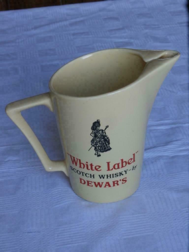 Pichet à eau "White lLabel" Scotch Whisky, Collections, Marques & Objets publicitaires, Enlèvement ou Envoi, Utilisé, Ustensile