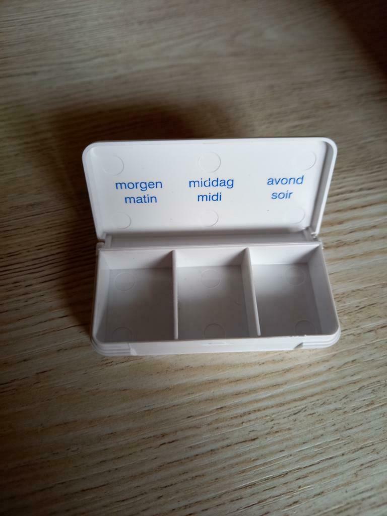 Pillendoos je 1 dag 3 vakken Pharmex. Nieuw., Diversen, Ophalen of Verzenden, Nieuw