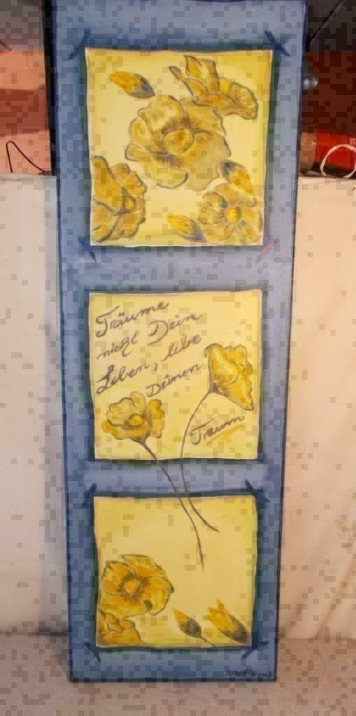 Magnifiquement peint sur toile Nature morte 'Fleurs de rêve', Enlèvement ou Envoi