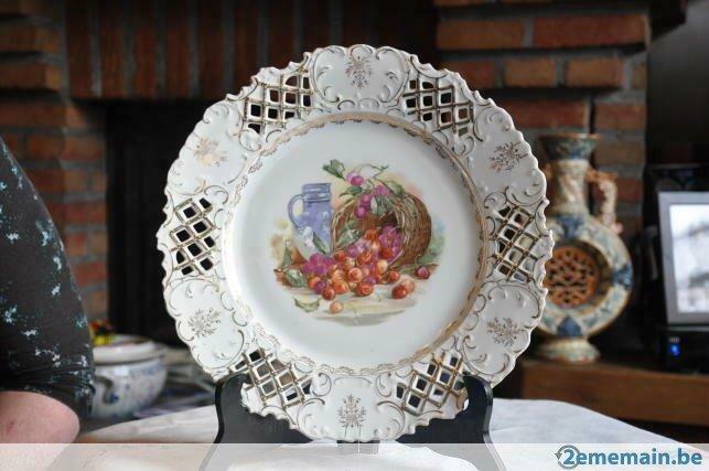 plat a tarte ajouré decor nature morte, Enlèvement ou Envoi