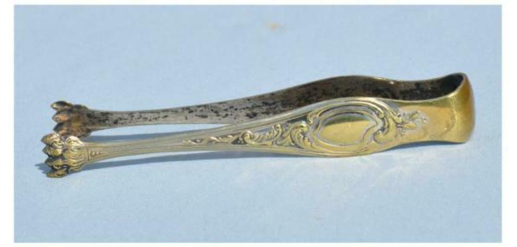 §pince a sucre art nouveau métal argenté usé, Enlèvement ou Envoi
