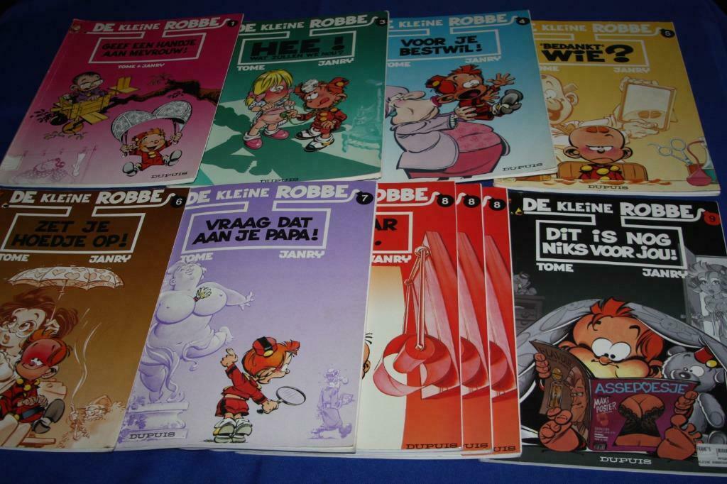 Robbedoes en Kwabbernoot ( 2 euro per strip ), Meerdere stripboeken, Ophalen of Verzenden, Gelezen