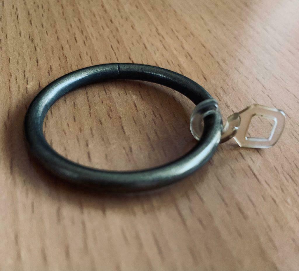 Anneaux en laiton tringle, Maison & Meubles, Comme neuf, Autres couleurs, Moins de 50 cm