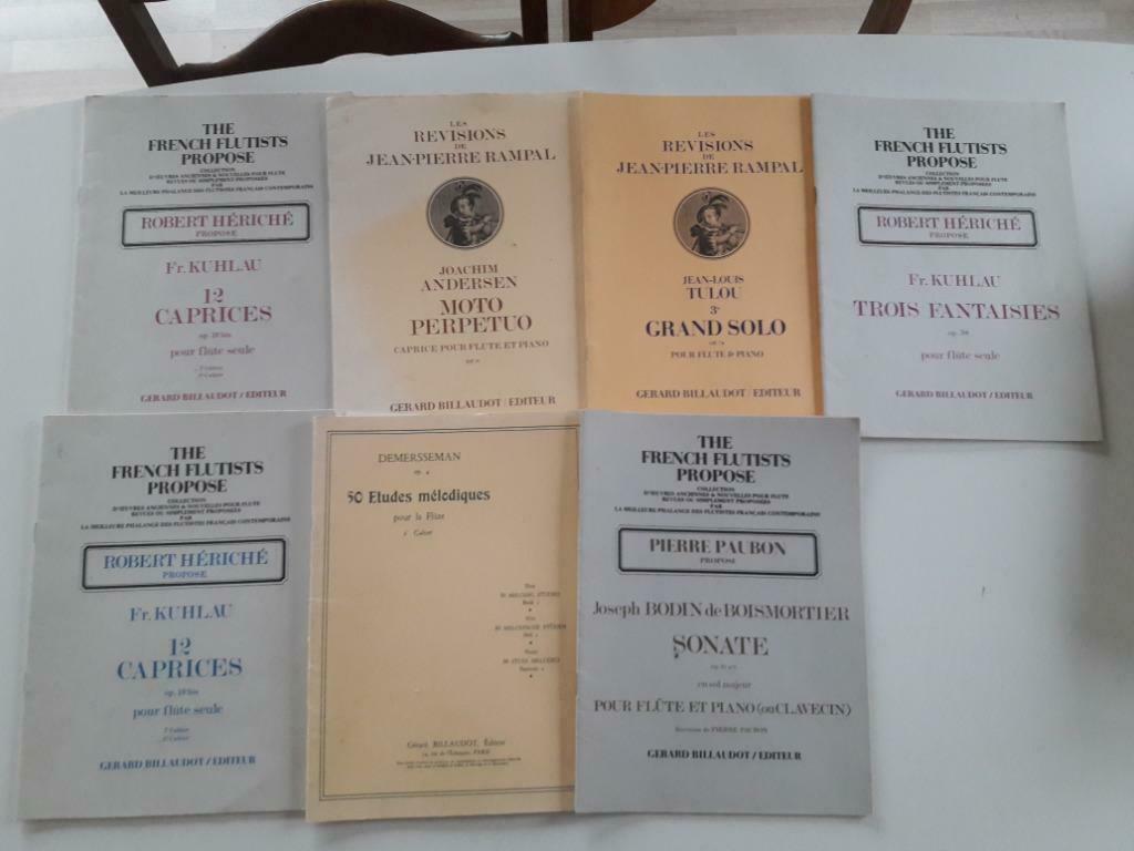 7 partitions de musique. Editions Gerard Billaudot, Enlèvement ou Envoi