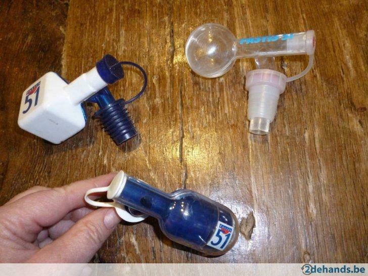 3 bouchons, moules et becs publicitaires Pastis 51, Collections, Enlèvement, Utilisé