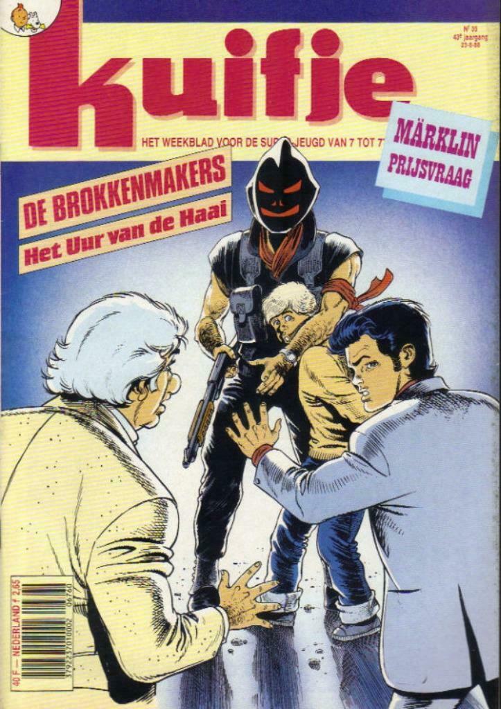 Weekblad Kuifje van 23-8-1988 , 43ste Jaargang, Nummer 35, Boeken, Strips | Comics, Gelezen, Meerdere comics, Europa, Ophalen of Verzenden