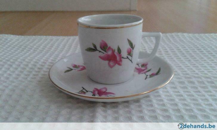 Kopje en schoteltje, Ophalen of Verzenden, Gebruikt