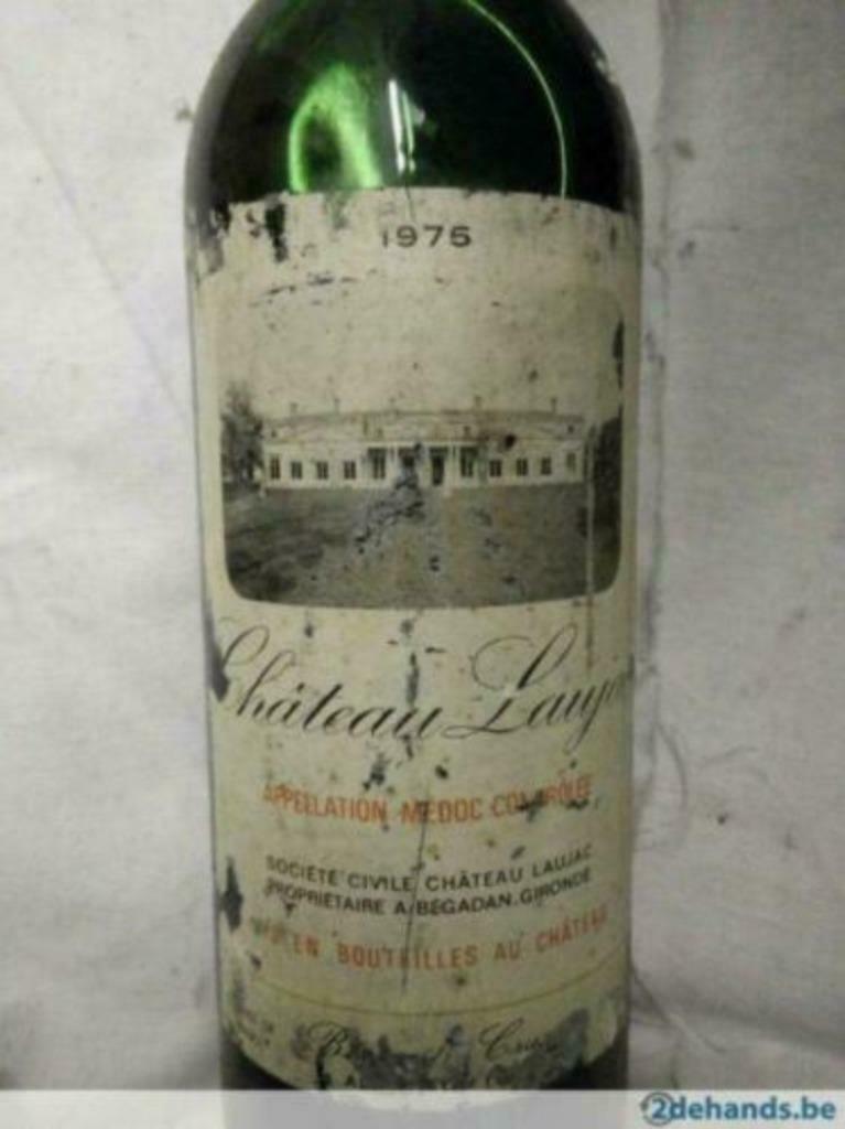 Bouteille de vin Chateau Laujac Medoc 1975, Neuf, Enlèvement ou Envoi, Pleine, Vin rouge