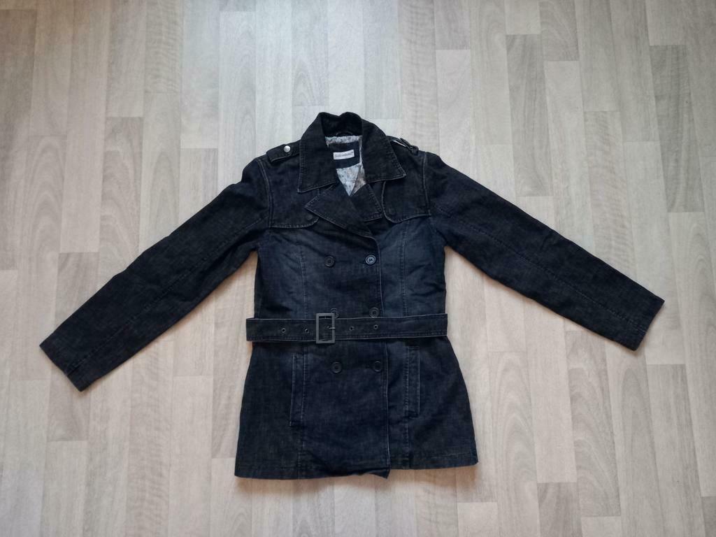 Lange jeans jas Clockhouse maat S, Enlèvement ou Envoi, Taille 36 (S), Comme neuf, Clockhouse