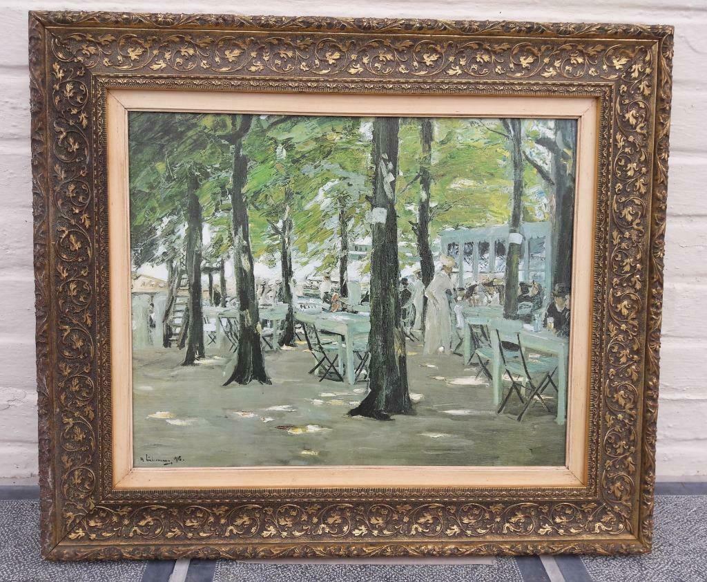 Max Liebermann Restaurant le 'Oude Vink' à Leiden repro, Antiquités & Art, Enlèvement ou Envoi