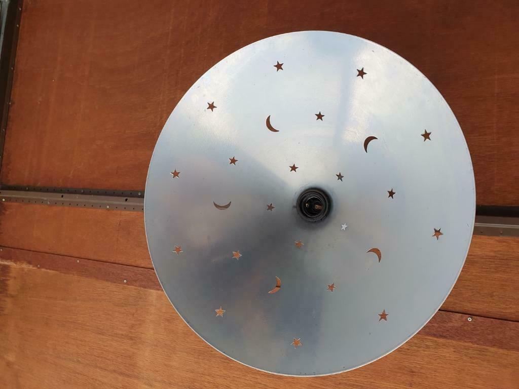 Lampe pour chambre d'enfants, lune et étoiles, 40 cm, vintag, Enlèvement ou Envoi, Utilisé, Métal