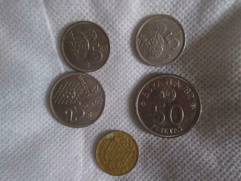 pieces pesetas, Envoi, Utilisé