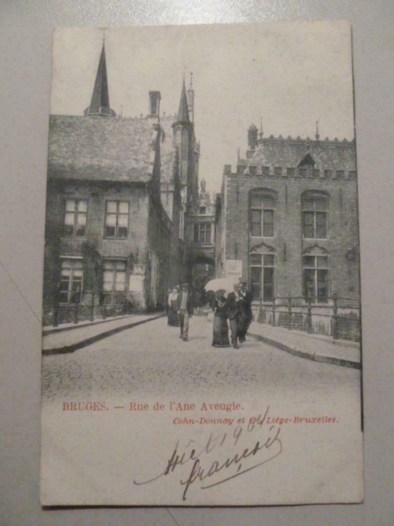 Ansichtkaart BRUGGE uit 1903, Ophalen of Verzenden, Voor 1920, Gelopen, West-Vlaanderen
