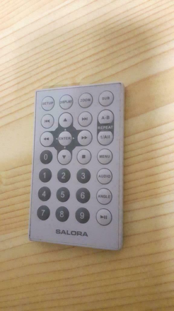 afstandsbediening SALORA DVD, Enlèvement ou Envoi, Comme neuf, Lecteur DVD, Autres marques
