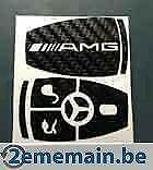 pour clés Mercedes 1 set décors carbone film, Autos : Pièces & Accessoires, Enlèvement ou Envoi, Neuf, Mercedes-Benz