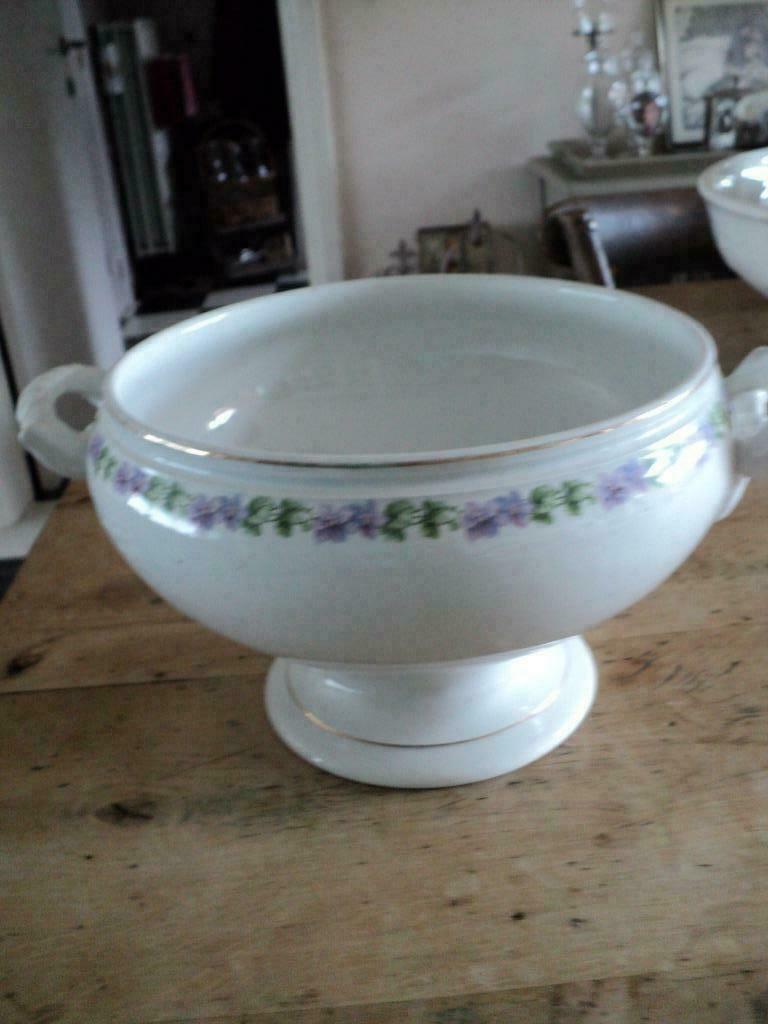 BOCH soepterrine met bloempjesmotief, Antiek en Kunst, Ophalen of Verzenden