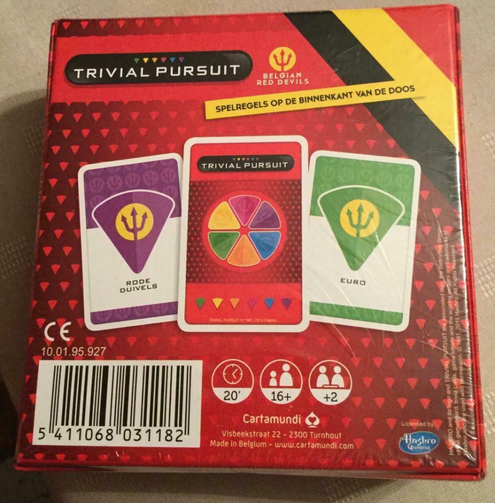 trivial kaartspel rode duivels, Verzamelen, Ophalen of Verzenden, Nieuw, Speelkaart(en)