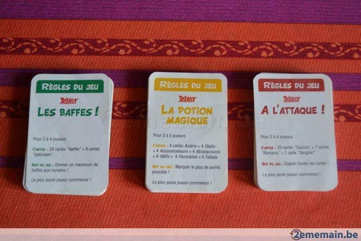 3 mini jeux de cartes Astérix, Utilisé