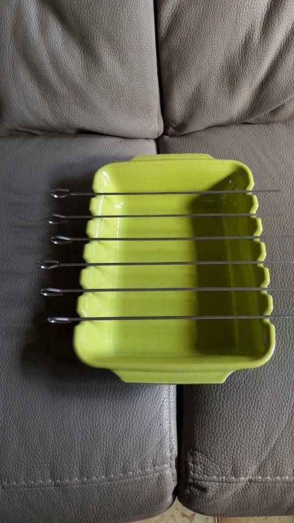 plat à brochette neuf, Enlèvement ou Envoi, Neuf