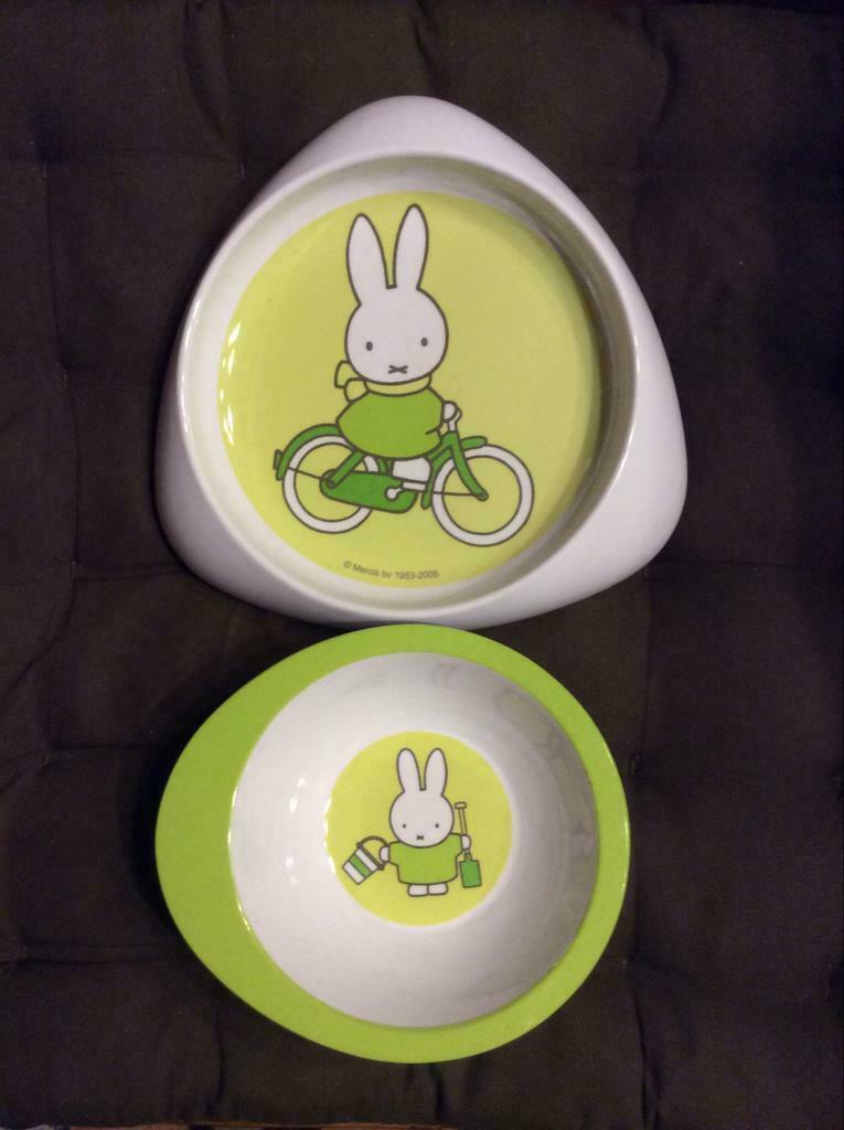 Nijntje kom en bord., Ophalen of Verzenden, Zo goed als nieuw, Overige typen