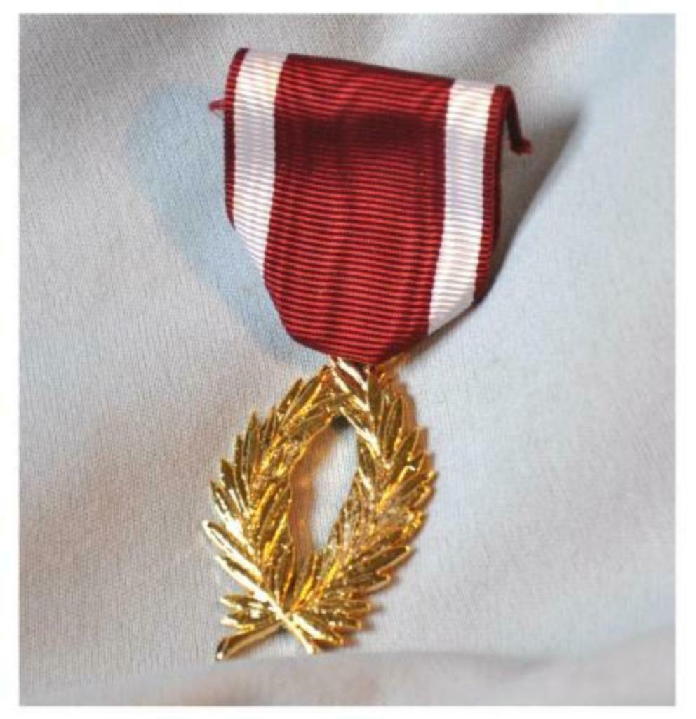 §§ medaille ordre de la couronne palme  d'or, Collections, Objets militaires | Général, Enlèvement ou Envoi, Autres, Ruban, Médaille ou Ailes