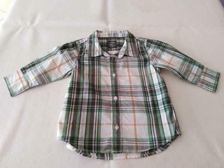 Hemd H&M, maat 74, Kinderen en Baby's, Babykleding | Maat 74, Gebruikt, H&M, Ophalen of Verzenden, Overhemdje of Bloesje