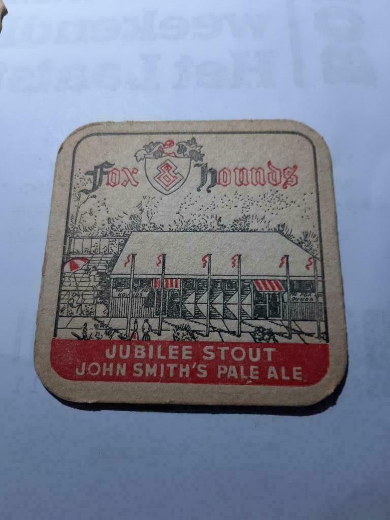 oude bierkaartje: Expo 1958 John Smith, Antiquités & Art, Enlèvement ou Envoi