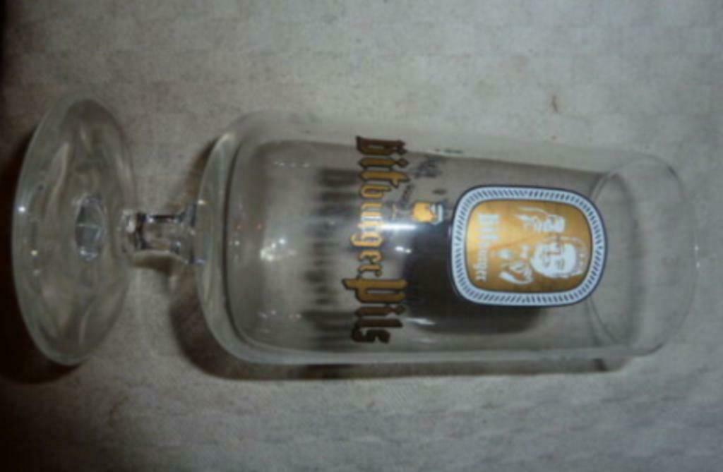 #N bier glas BITBURGER PILS Abends Bit , morgens fit ! 0,2L, Verzamelen, Glas en Drinkglazen, Nieuw, Bierglas, Ophalen of Verzenden