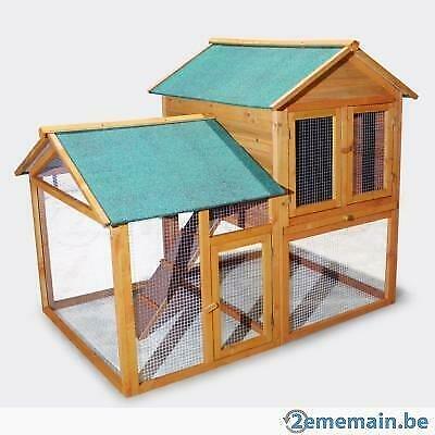 Poulailler XXL clapier lapin enclos poule parc poule rongeur, Envoi, Neuf