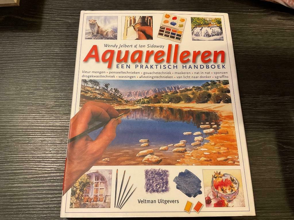 Boek Aquarelleren Een praktisch handboek Jelbert Sidaway, Ophalen of Verzenden, Zo goed als nieuw, Tekenen en Schilderen