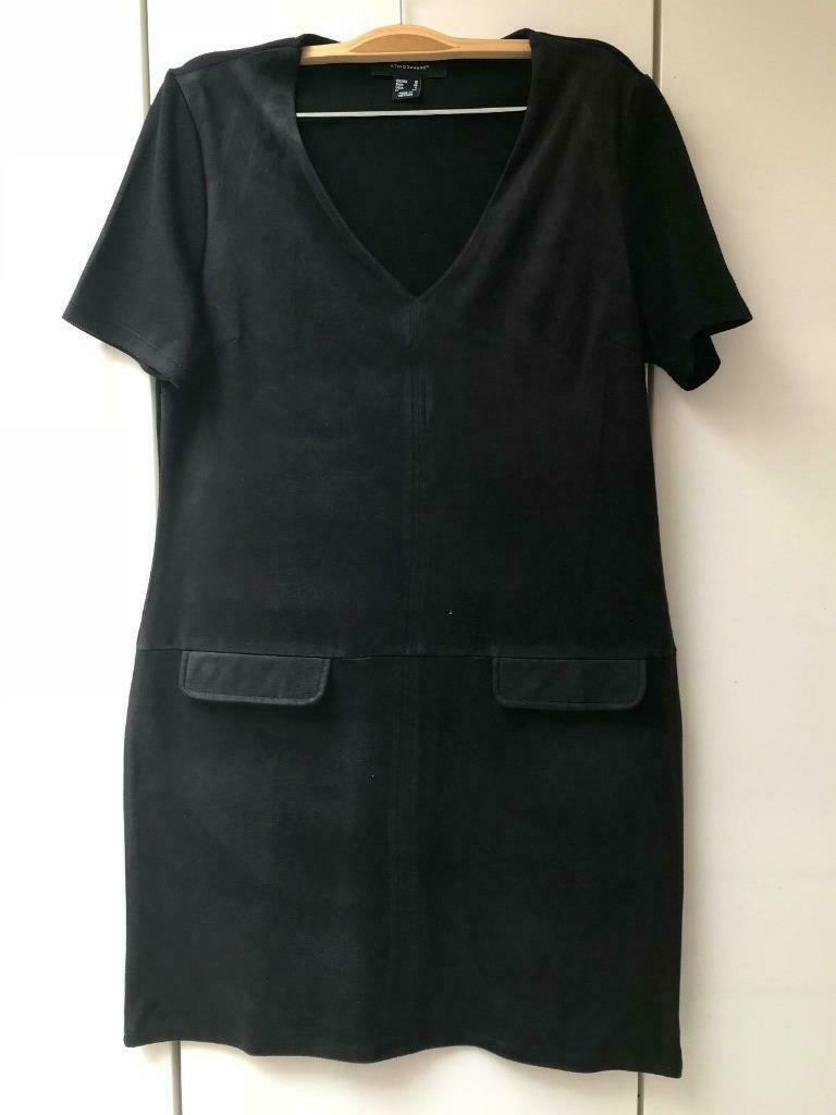 Atmosphère zwart fluwelen jurk - Maat 38, Kleding | Dames, Maat 38/40 (M), Zwart, Ophalen of Verzenden, Zo goed als nieuw