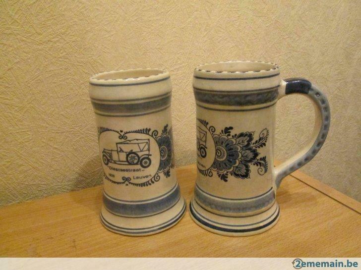 Divers Chopes à bière, en Delft ., Collections, Marques de bière, Enlèvement, Neuf, Chope(s), Autres marques