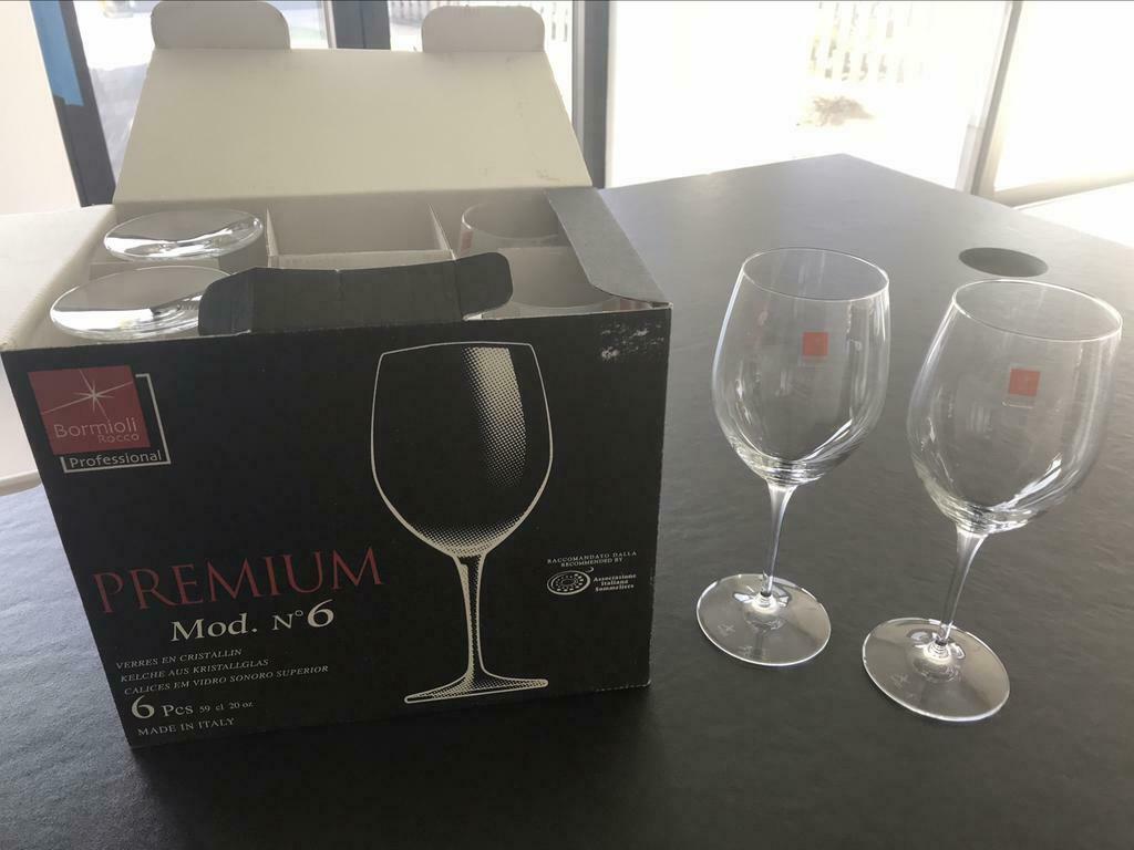 Grote wijnglazen 60 cl Bormioli, Verzamelen, Glas en Drinkglazen, Nieuw, Overige typen, Ophalen of Verzenden