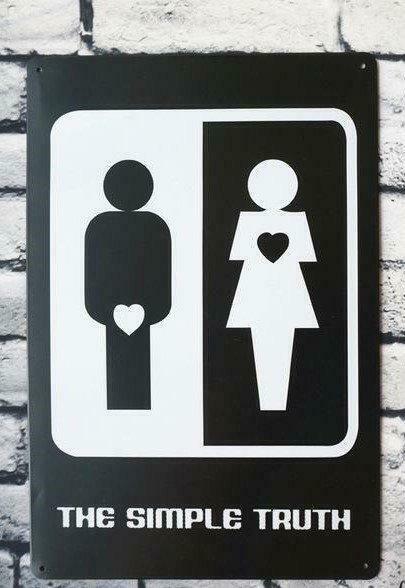 Panneau mural en métal « The Simple Truth », Enlèvement ou Envoi, Neuf