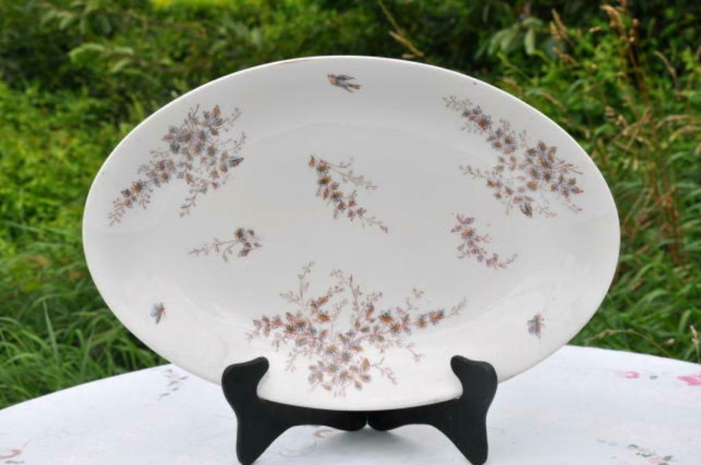 § plat service porcelaine defuisseaux baudour petit modele, Antiquités & Art, Enlèvement ou Envoi