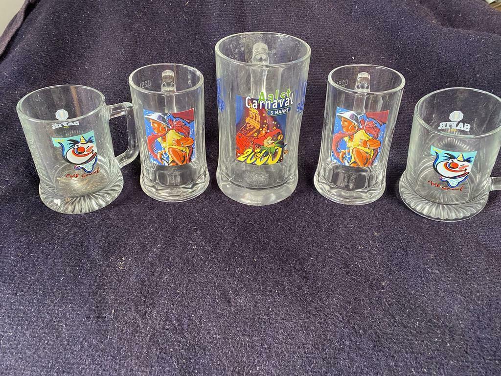 Aalst safir  carnaval 5 glazen, Enlèvement ou Envoi, Comme neuf