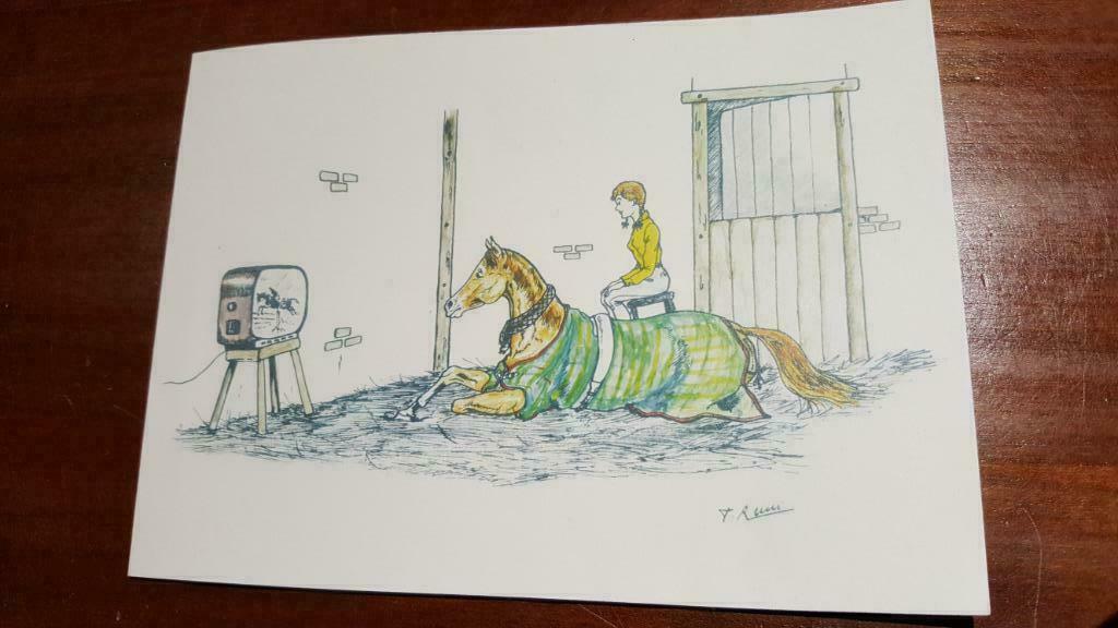 kopie van originele tekening HERGE - jumping francois MATHY, Ophalen of Verzenden, Zo goed als nieuw